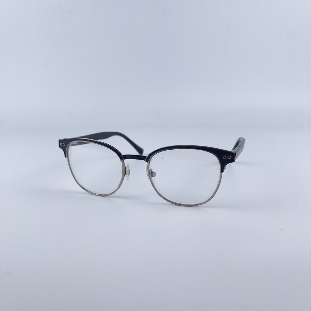 Vivid 393 Men's Eyeglasses Frame Black Plastic Cat Eye Half Rim 49-18-145 mm‎